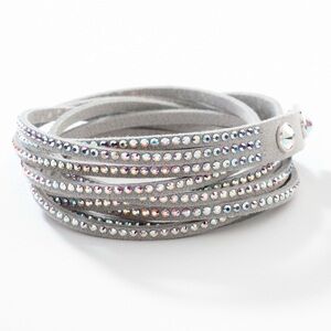 Touchstone Crystal Wrap-Star Crystal Gray Bracelet headband Swarovski Crystals